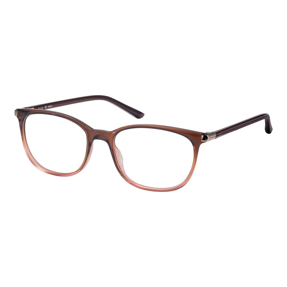 ELLE EL13473 BR BROWN PINK AUTHENTIC EYEGLASSES FRAMES 53-17-140